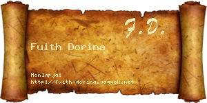 Fuith Dorina névjegykártya
